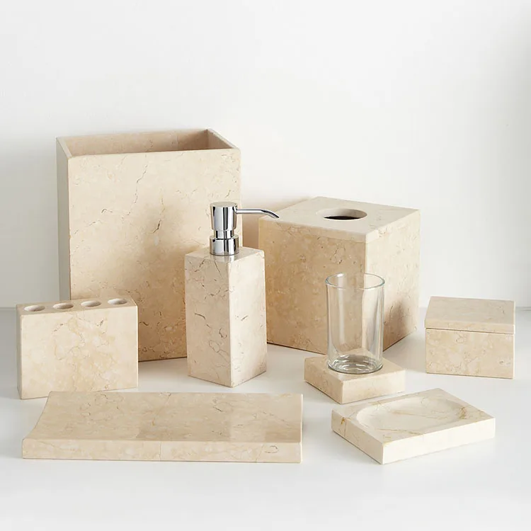 product natural stone bathroom accessories accessory set-1