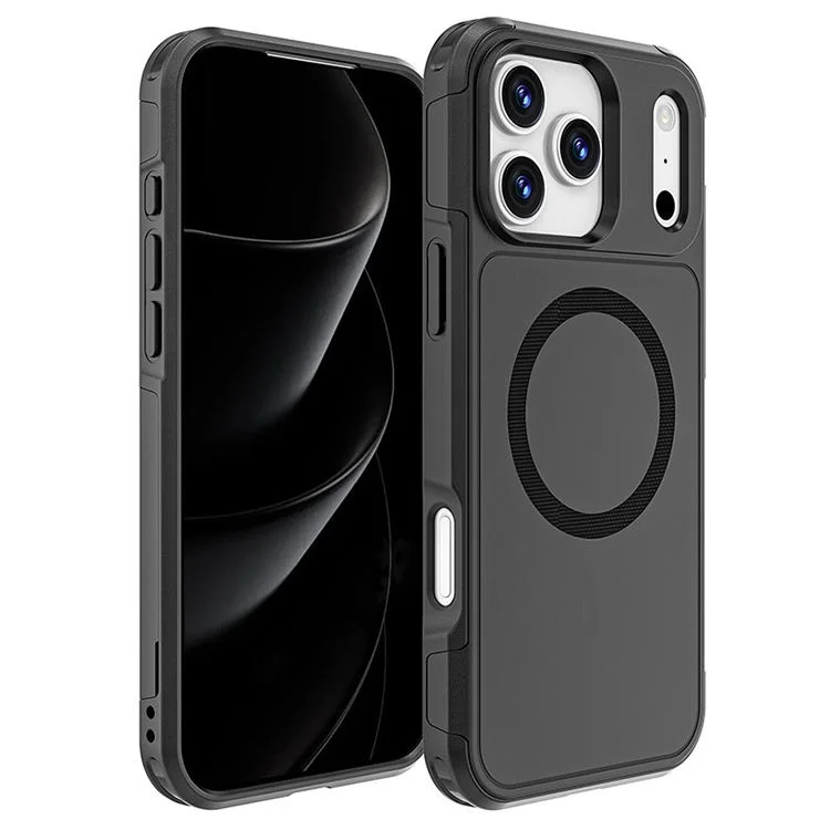 product manufacturers direct supply wholesale 2025 premium armor mobile magnetic  phone cover for iphone 17 hard case black phone cover-6