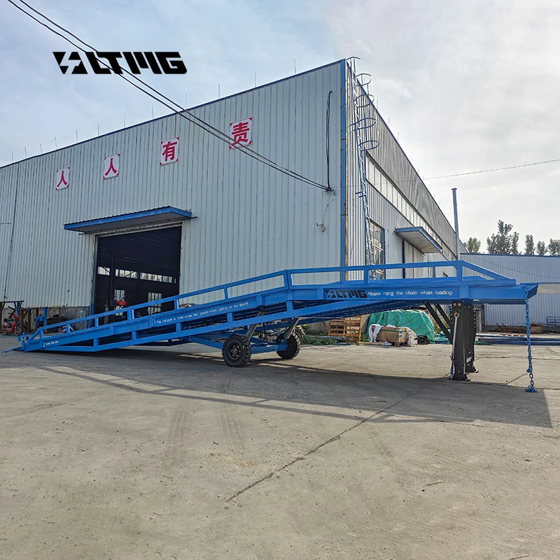 2024 New LTMG Movable Hydraulic Container Offloading Ramp  6t 8t 10t Forklift Vehicles Mobile Dock Leveler for Warehouse Factory