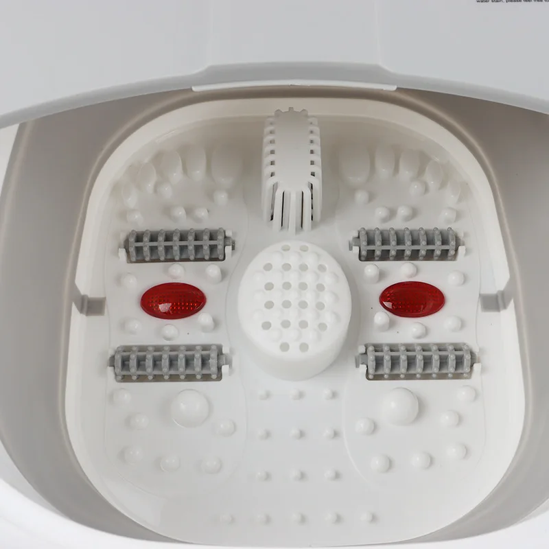 Foldable Soaking Bucket Basin Bowl Foot Spa Bath Massager Bubble Foot Spa Infrared Therapy Foot Massager Roller