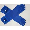 Blue gloves