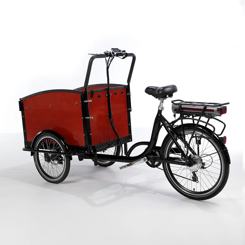 準備完了！送料込みの3輪前積載電動補助ファミリー貨物自転車