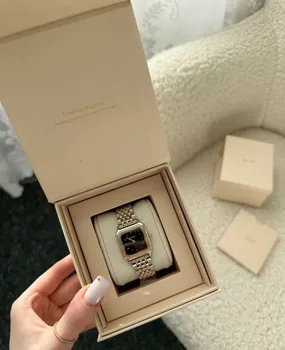 Custom Logo Women's Watch Box Fashionable Cardboard Gift Box Matte Finish 2mm Paperboard Offset Gold Foil for Jewelry Garments