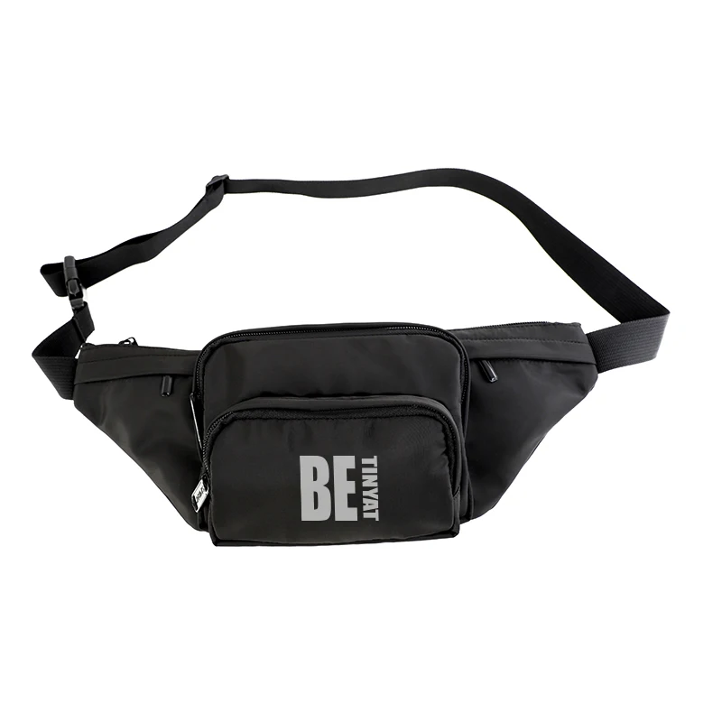 Új tervezetű betűk nyomtatása Vászon-Nylon Vízbiztos Casual Sport Csizma Hasáb Zsebszalag Keresztüli Fanny Pack Haszúrcsizma