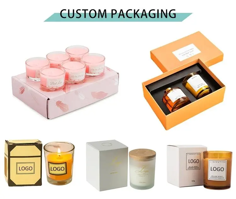 14oz Iridescent Holographic Candle Glfrosted Glass Candle Jar with Wood ...