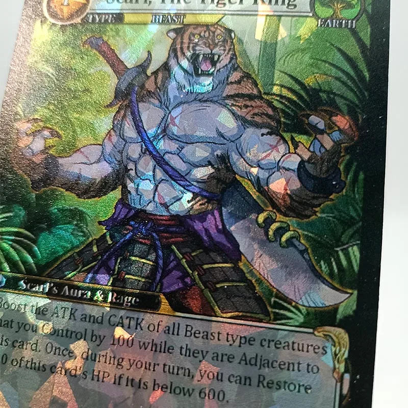 Unique Creations Printing Custom Design High Quality Foil Diamond Holo Luxury Trading Card Game With Metallic and UV Sport