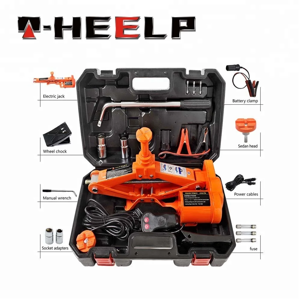 Лидер продаж хорошее качество 12 Вольт портативный электрический автомобиль scissor jack удар гаечные ключи