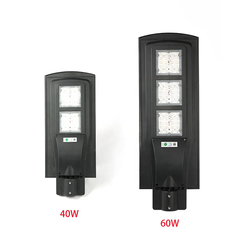China Factory Price 40W 60W All in One solar street light Garden Lighting 2 Years Warranty IP65 Outdoor Smart LED Street Light