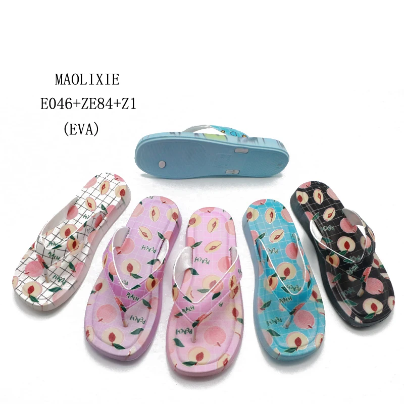 Wholesale Brand Logo Ladies Chappal Slippers Flip Flops
