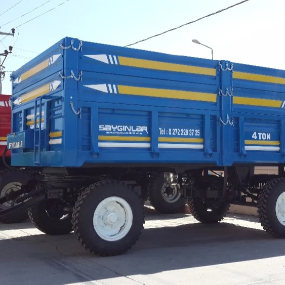 Double Axle Rear Or Side Hydraulic Tipping 4 Tones Farm Trailer Buy
