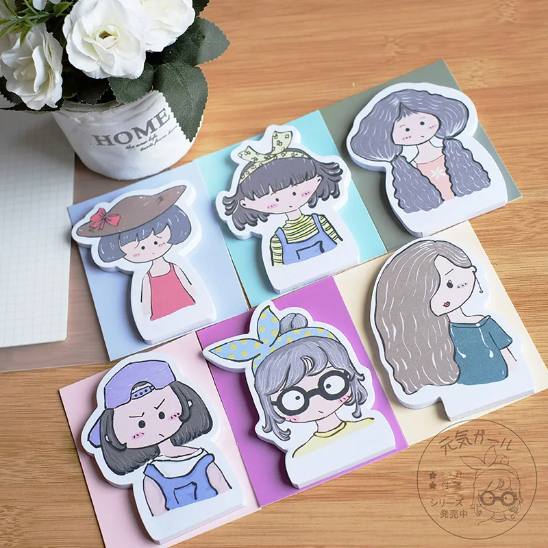 Nekoni Sticky Notes Memo Pad Sticky Notes Kawaii Custom Cute Memo Pads for Paper Index Bookmark Self-Stic Note Pads