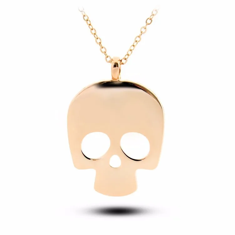 Skull Necklace Pendant Necklace Rose 