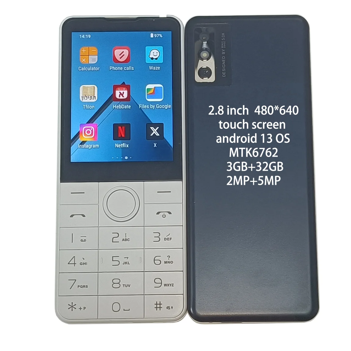 OEM Custom 4G Android Keypad Phone with MTK6762 Chipset