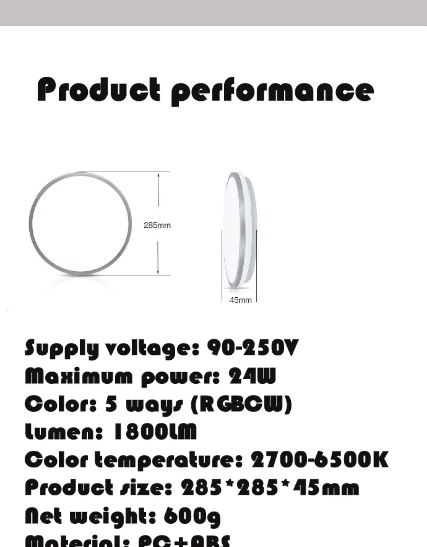 Specifications