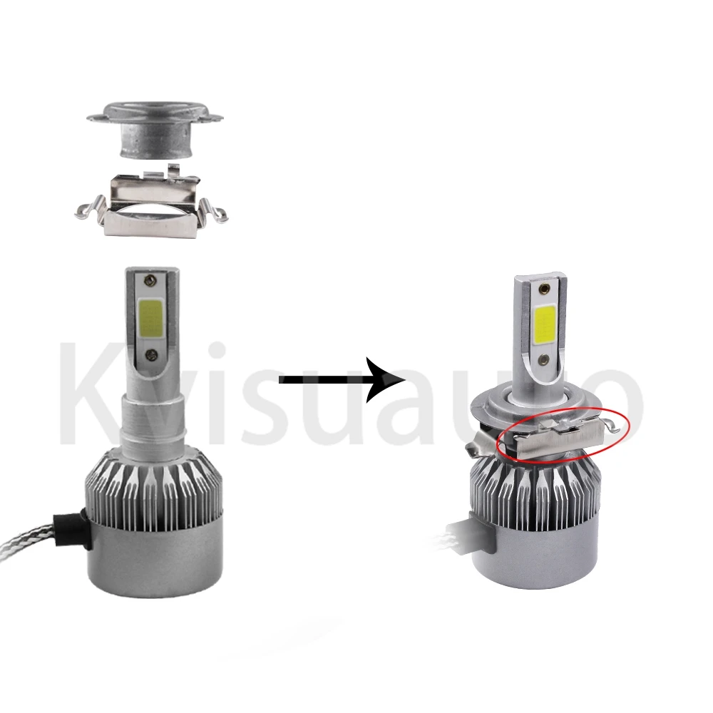 H7 LED Headlight Bulb Holder Adapter Socket Base for Hyundai Coupe New  Santa Fe Mitsubishi Outlander KIA K3/K4/K5