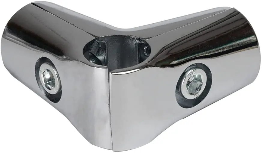 3 Way Round Tube Aluminum Alloy Adjustable Angle Pipe Connector Clamp Fitting Drying Rack Pipe