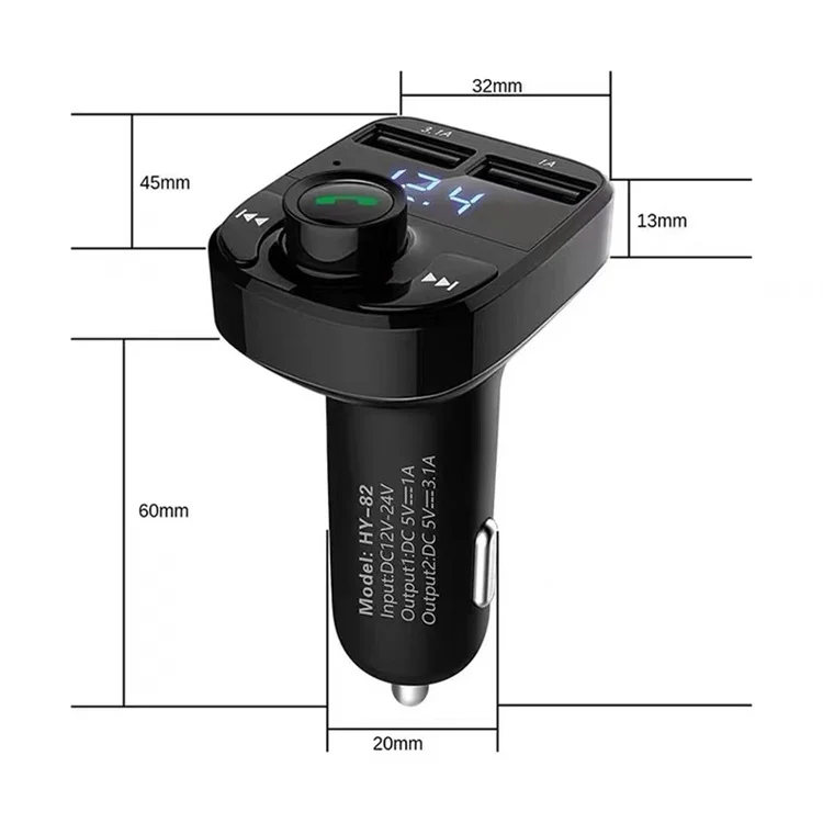 WIFI FM Transmitter Radio Receiver MP3 Audio Music Stereo Adapter USB Port Charger Wireless Car MP3 Player Call Car Charger