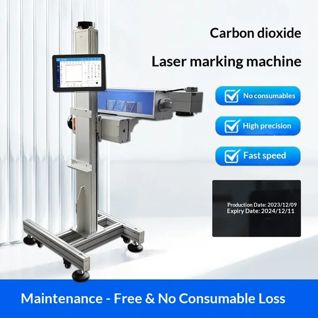 Flying Laser Marking Machine for Glass/Plastic/Metal/Stainless Steel Packaging Bags; Fully Automatic Inline Labeling System 3