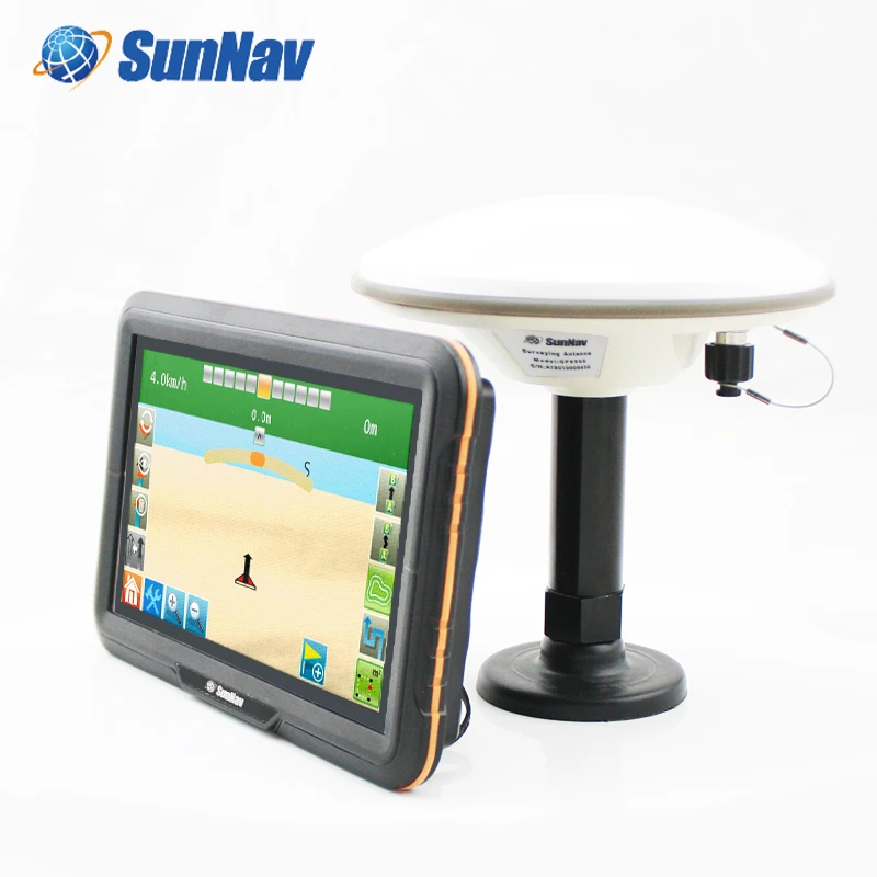 SunNav GPS Guidance System 10 Inches Large Touch Screen AG100plus Navigation for Precision Agriculture Farm Machinery