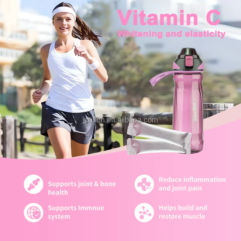 Premium Powder Halal Vegan Collagen Peptide Drink Vitamin C Whitening Marine Collagen Drinking Powder for Skin