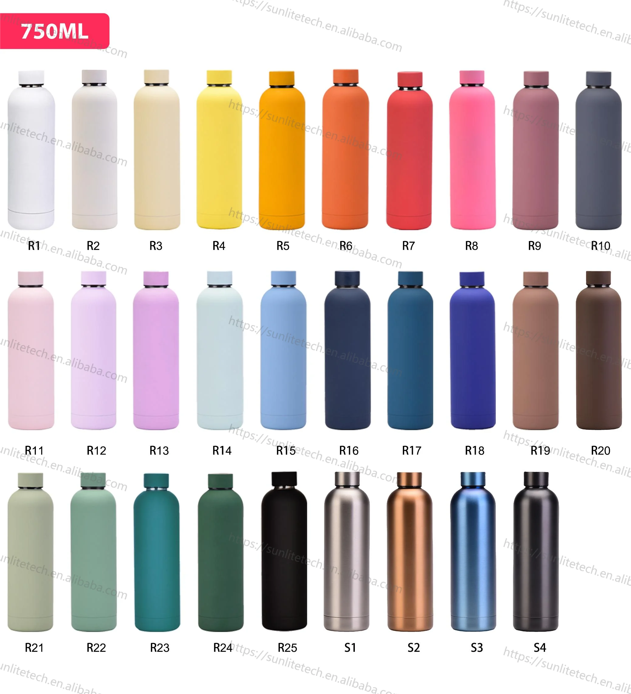 500ml 750ml 1000ml Classic Design Hydro Flask Double Wall High Quality  Vacuum Insulated Thermos Thermal Water Bottle - China Thermal Water Bottle  and Hydro Bottle price