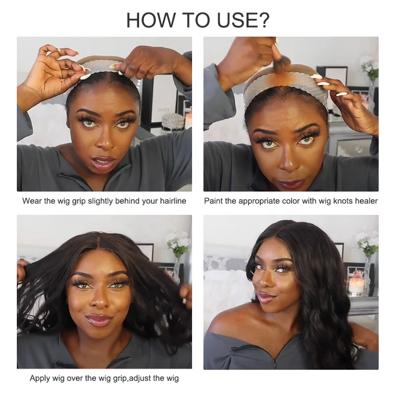 4 Fasce Per Parrucche In Velluto - Antiscivolo Regolabili Per Capelli Da Donna - Fissaggio E Prevenzione Scivolamento Parrucca - Foto 5