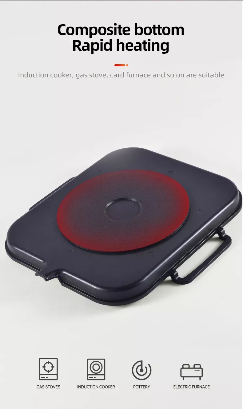 Korean Bbq Grill Plate Bbq Aluminium Pans Cast Aluminum Grill Pan For