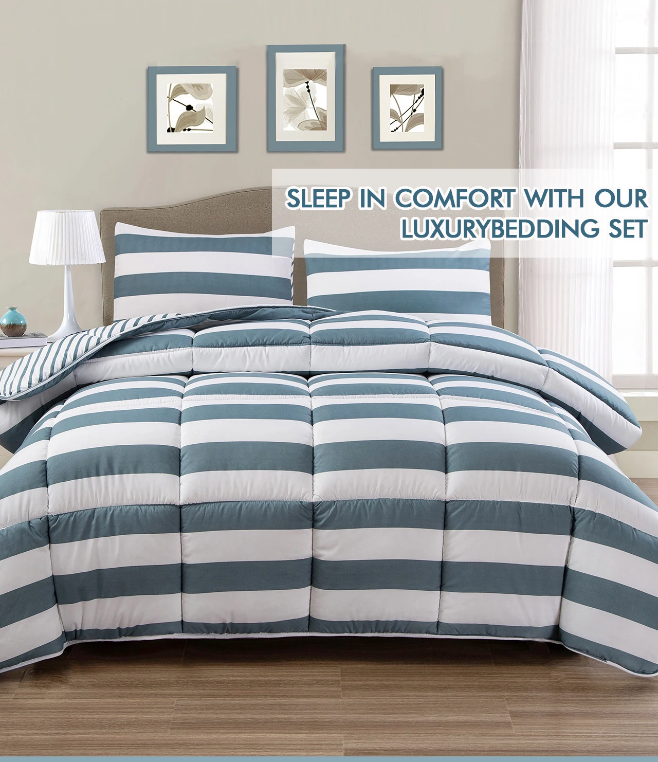 Breathable All Season Eco Friendly Home Bed Cover Set Luxury Hotel