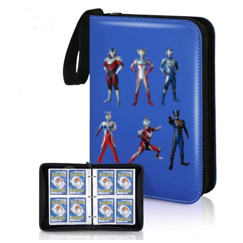 Hot Trading Card Binder For Collector Collection Map Leather Custom Print 4 Pockets 9 Pockets