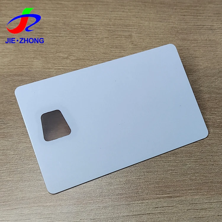 High Quality Custom PVC Plastic Transparent White ID Card With Clear Strip