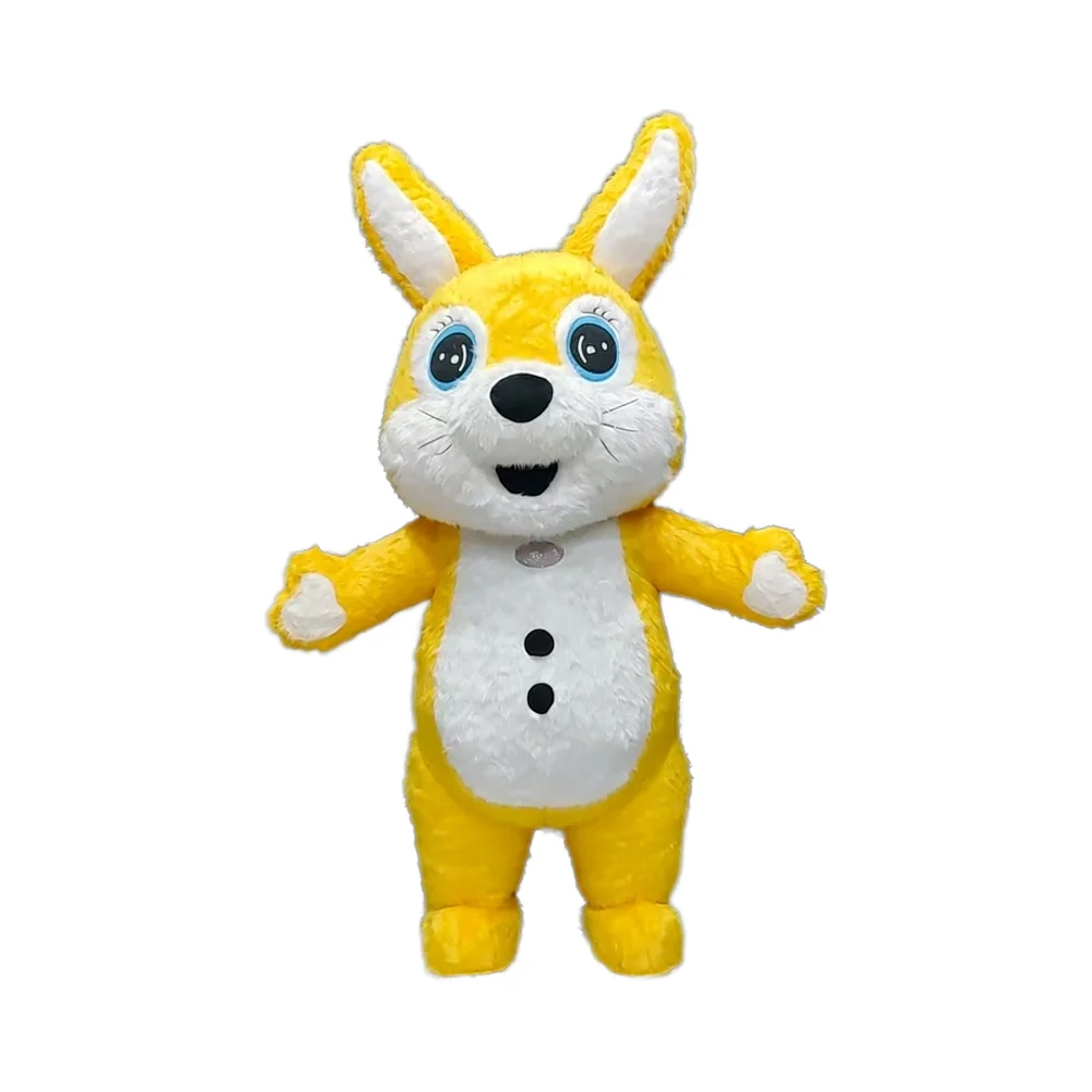 Cosplay Clothes Inflatable Yellow Rabbit Suit for Adults Outdoor Walking Advertising 2/2.6m Promotion Inflatable Mascot Costumes