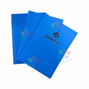 High Quality A4/A5 Size Blue Hardcover Notebook  Good Price 2Q/3Q/4Q 70g Paper Square Line Manuscript Notebook