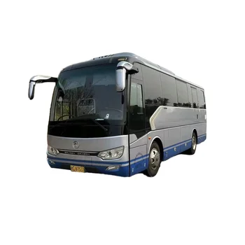 2020 Xiamen Jinlong 39-Seat Diesel Bus Zhongba Weichai Engine Manual Transmission Euro 4 Emission LHD Used Bus Sale China