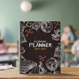 New Arrival Custom Spiral Notebook Journal Monthly Daily School Teacher Planner with Task Checklist Agenda Calendar Special Date