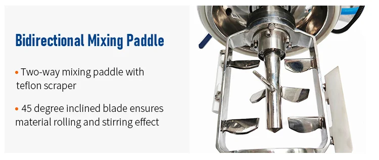 China Factory Vacuum Homogenizing Emulsifying Mixing Machine Cosmetic Cream Body Lotion Skin Care Mixer Machine