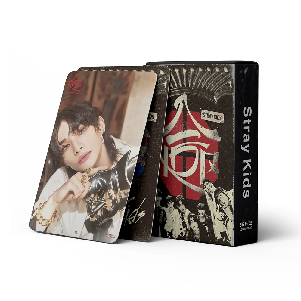 55Pcs/Set KPOP StrayKids HOP Japan Album Lomo Cards Hyunjin Felix