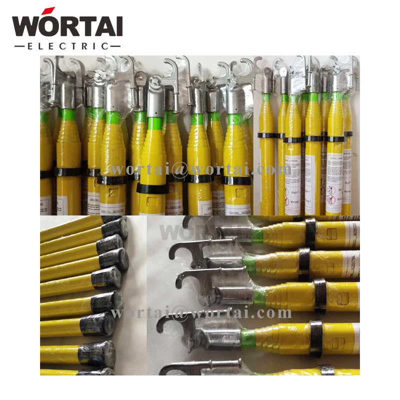 Triangle Hotstick High Voltage Electric Poles