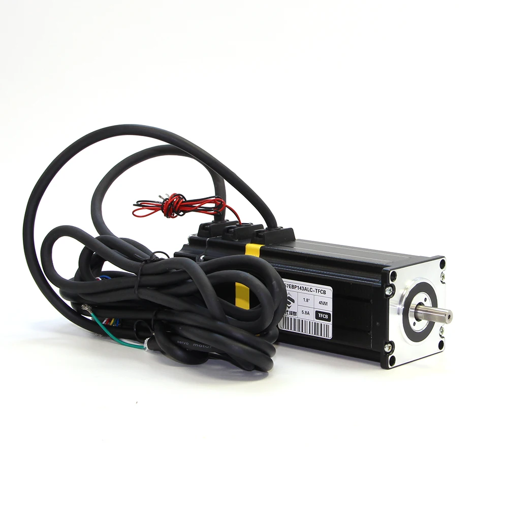 
Пекинский гибридный шаговый Серводвигатель Nema 23 3 Нм, шаговый двигатель с замкнутым циклом и кодировщиком, комплект двигателя ЧПУ 