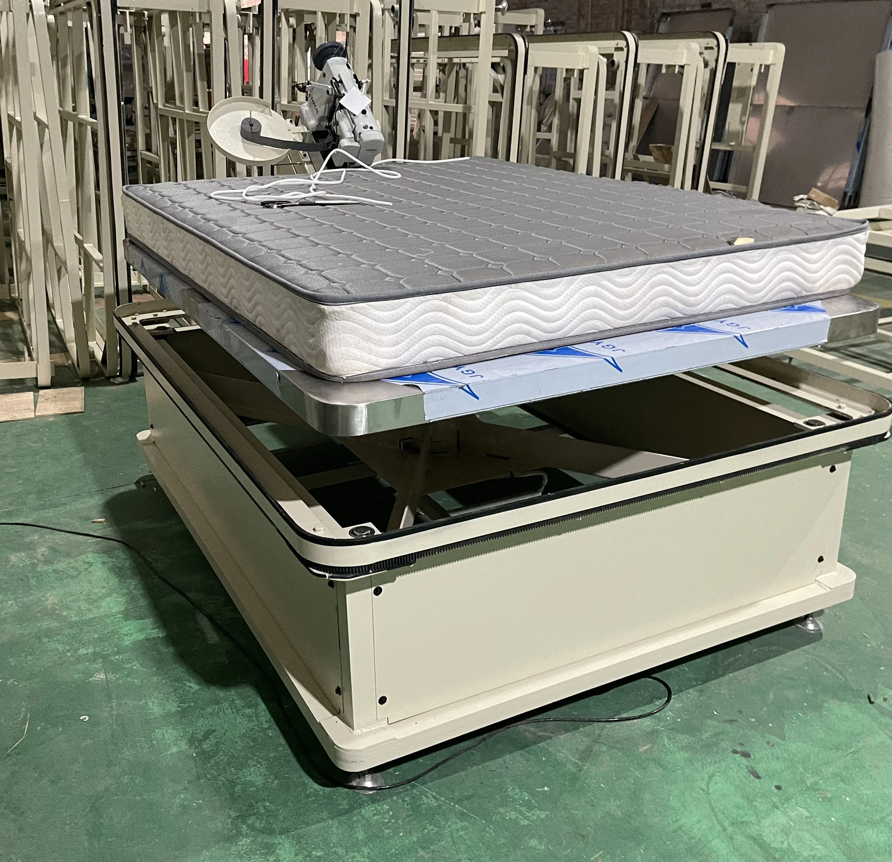 Automatic Table Lifting Mattress Surrounding Tape Edge Sewing Machine 300u Sewing Head Tape Edge Closing Machine