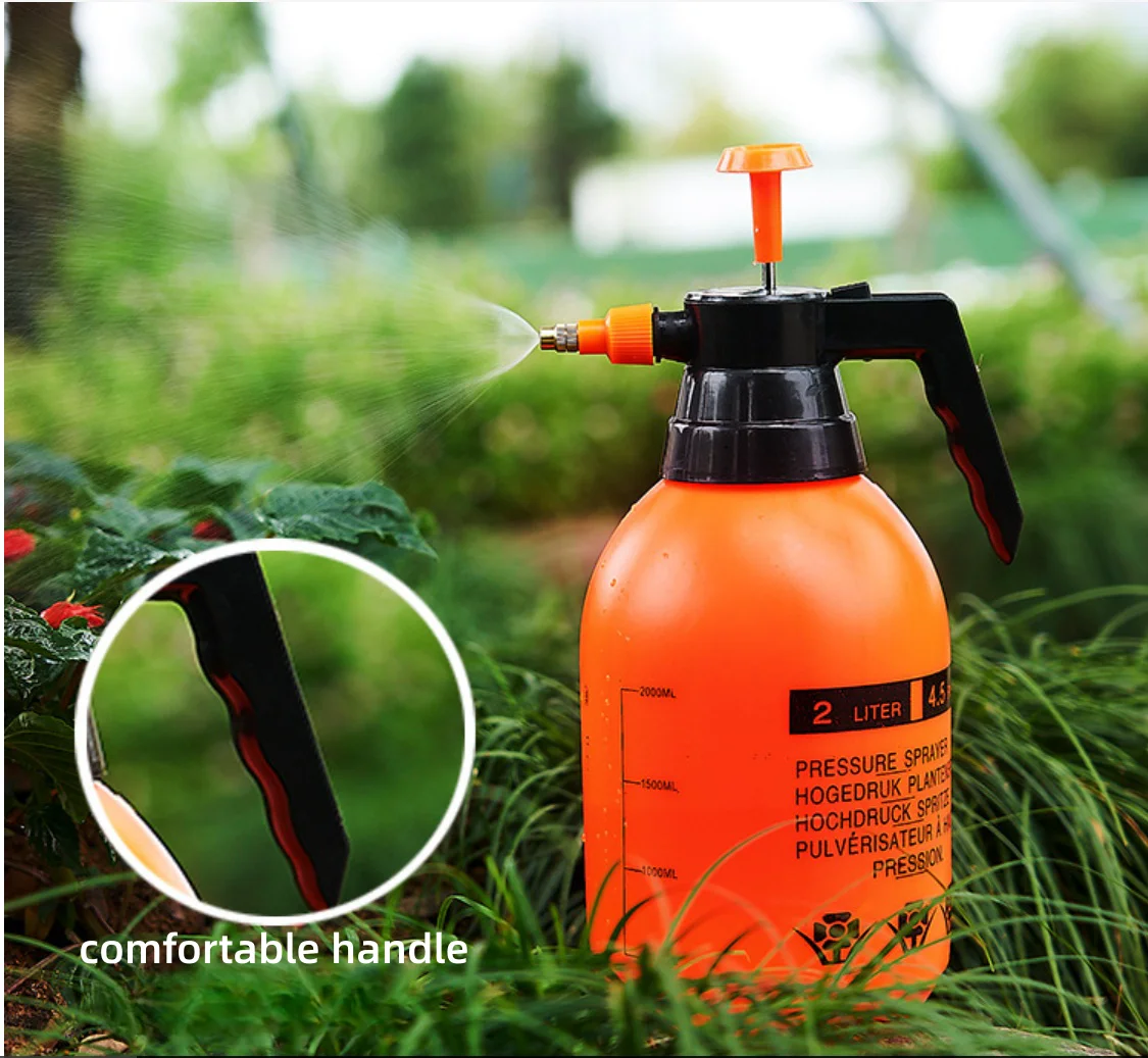 2l Plastic Garden Power Sprayer Bottle Air Compression Manual Pump Hand ...