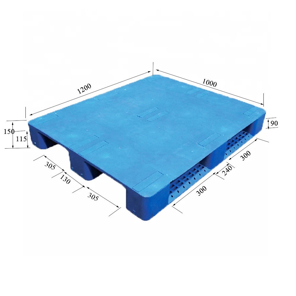 Durable solid Plastic Non Slip Deck Pallet hygienic/hygene food grade euro plastic pallet/palette