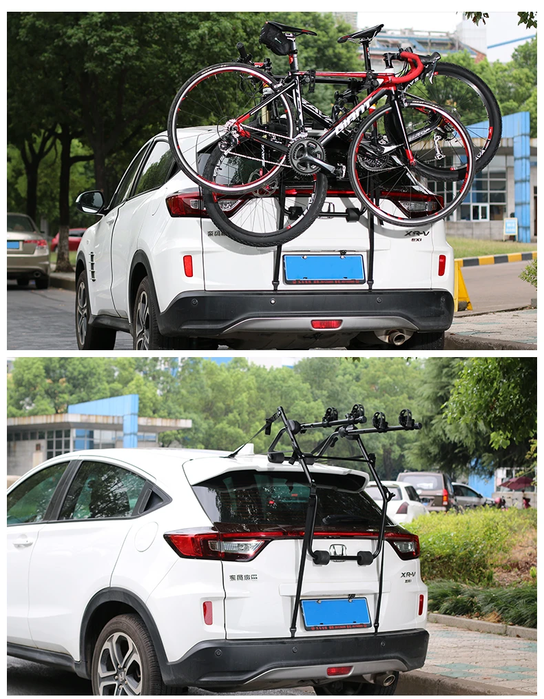 Rockbros Universal Vehicle Foldable Bike Rack For Car Roof Rack Carrier