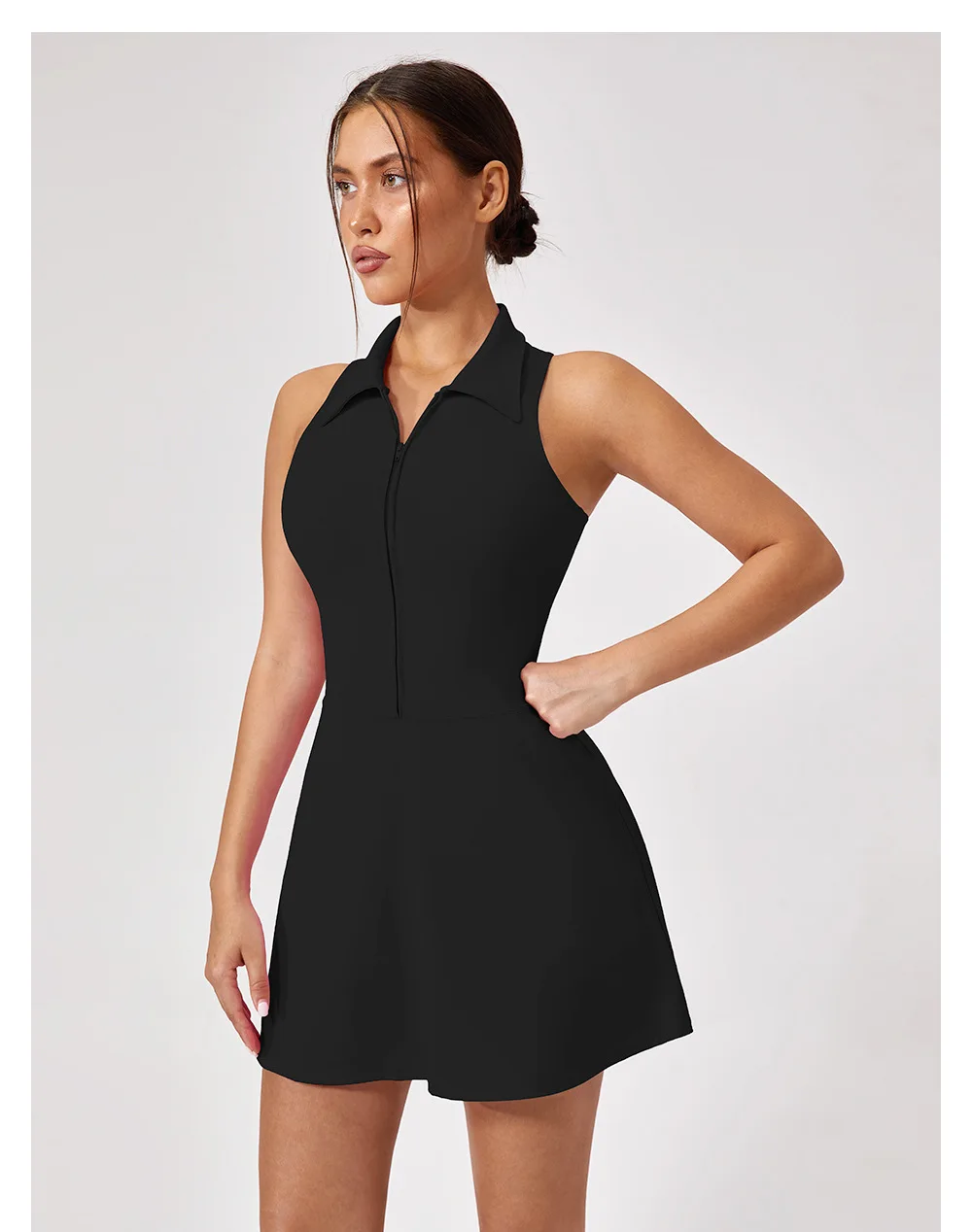 Custom Logo Breathable Tennis Dress With Pockets & Shorts, Oem