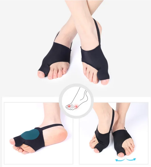 High Quality SEBS Elastic Soft Thumb Valgus Correction Comfortable Cloth Forefoot Pad