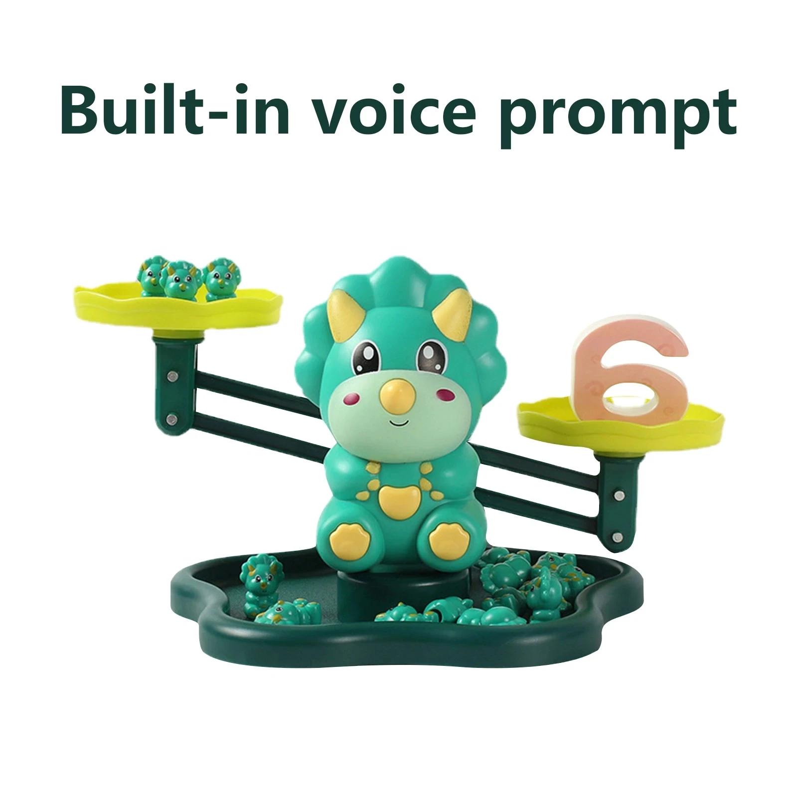 Children's Educational Montessori Math Dinosaur Monkey Counting Digital Balance Scale Game Toys