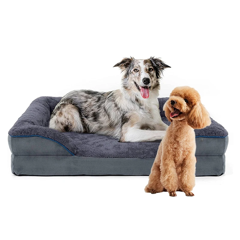 Wholesale hundebett egg crate foam soft warm waterproof inner liner small memory foam orthopedic cat dog couch pet sofa bed