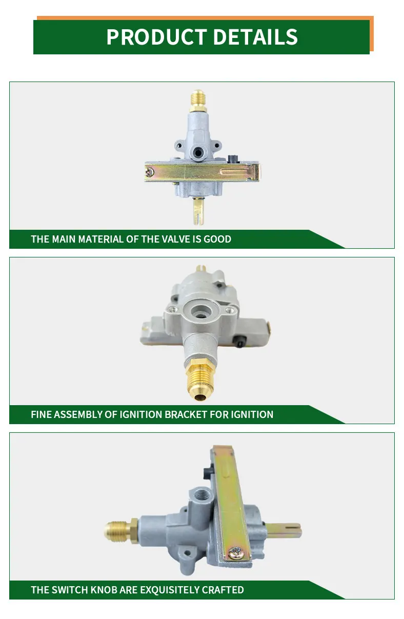 Cooktop Fittings Steam Safety Natural Gas Control Valves Bbq Oven Stove