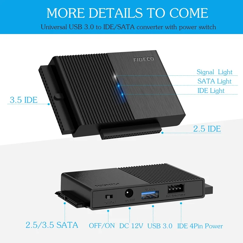 Высокая скорость usb 3,0 для sata ide/sata 2,5 3,5 Жесткий диск hdd sdd CD-ROM диск адаптер конвертер usb 3,0 ide/sata адаптер