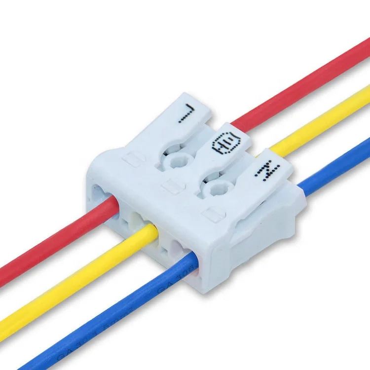 ENEC CE Mini and Compact 3 Pin Push Wire Connector