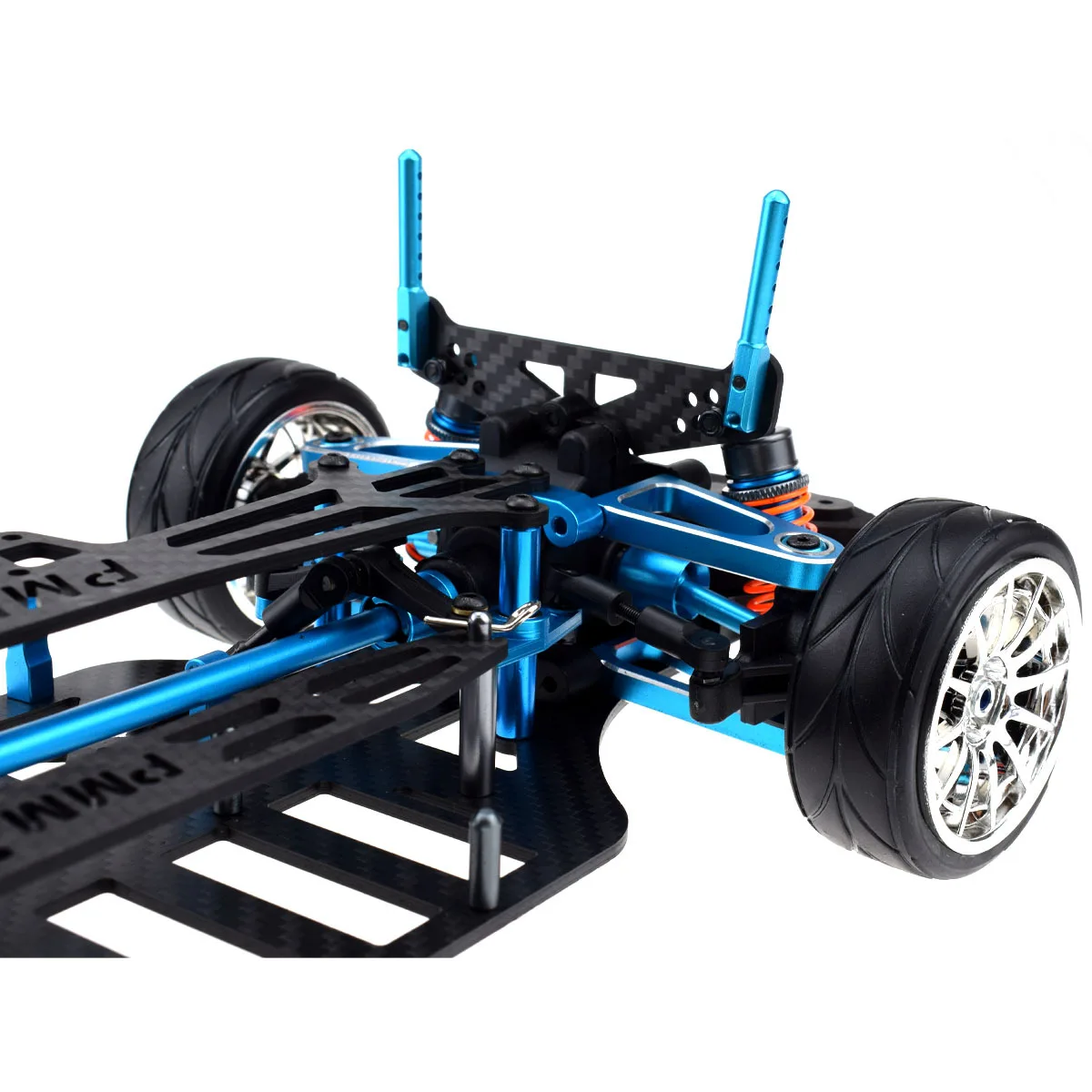 Lot De 4 Amortisseurs RC En Alliage D’aluminium 70mm – Pour Voitures 1/10, Suspension Avant/arrière (bleu)